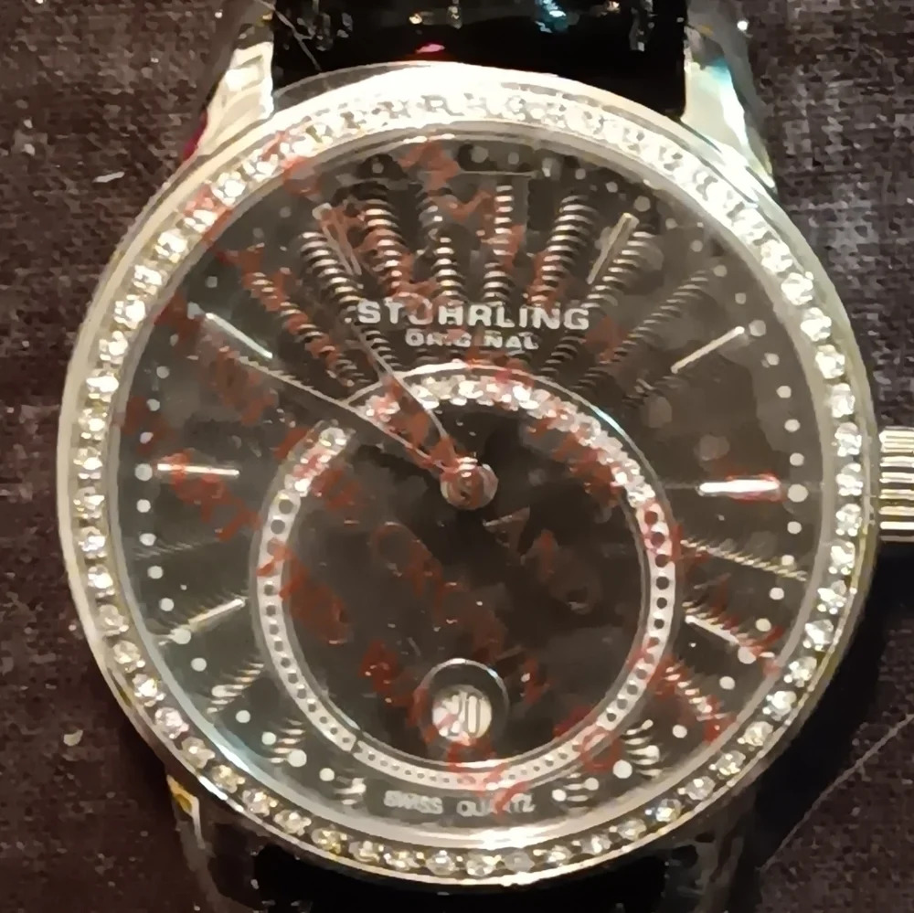 Brand New Sturhling Iced Out Womens Watch
